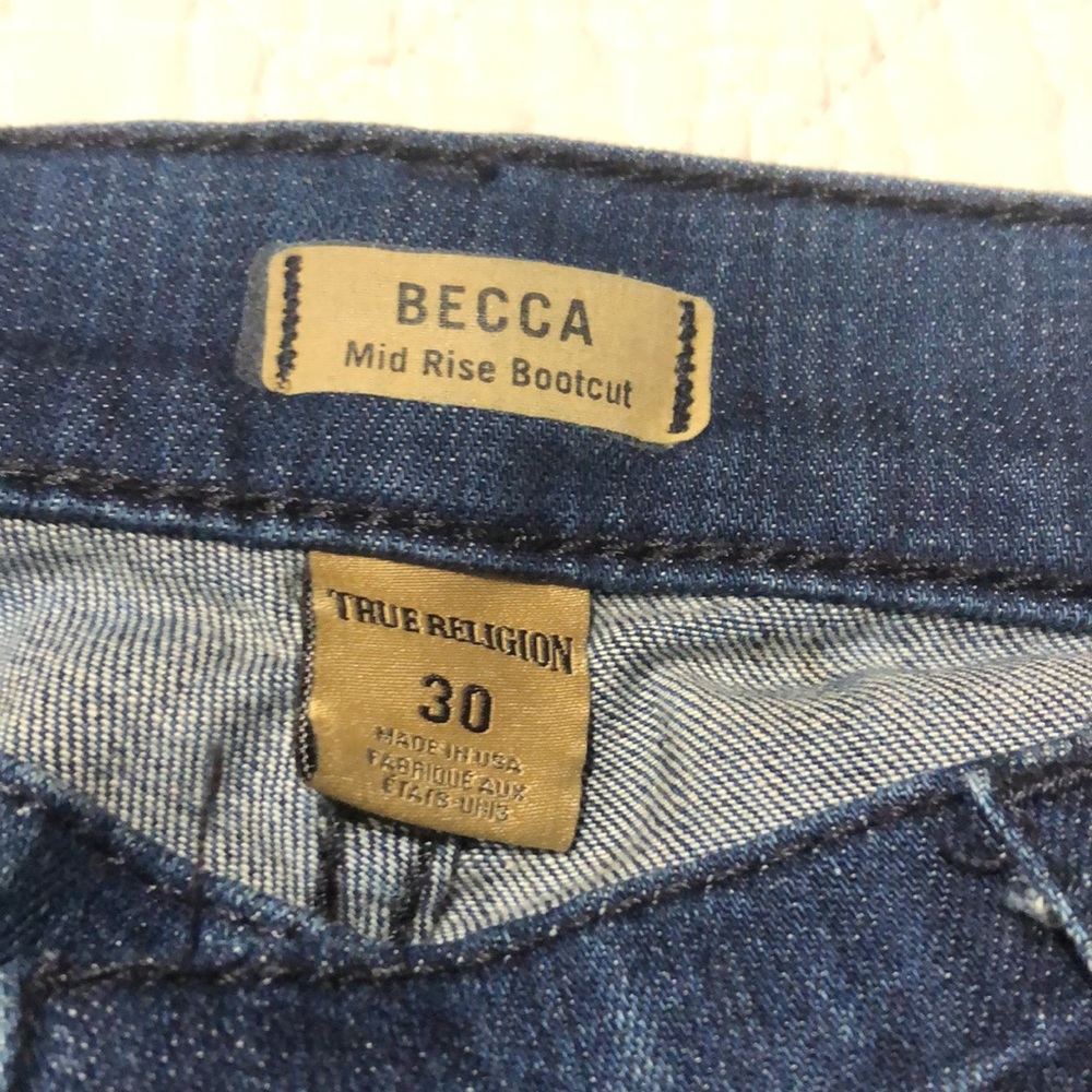 True Religion Becca Jeans Skinny Bootcut w/flap Earths Mystery - Picture 5 of 12